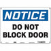 Safety Sign 10 in x 14 in Aluminum
