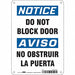 Safety Sign 10 in x 7 in Aluminum