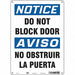 Safety Sign 14 in x 10 in Aluminum