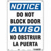 Safety Sign 14 in x 10 in Polyethylene