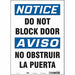 Safety Sign 14 in x 10 in Vinyl