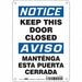 Safety Sign 10 in x 7 in Polyethylene