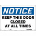 Safety Sign 10 in x 14 in Polyethylene