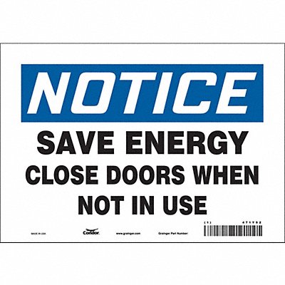 Safety Sign 7 in x 10 in Vinyl