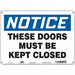 Safety Sign 10 in x 14 in Aluminum