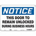 Safety Sign 10 in x 14 in Aluminum