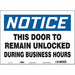 Safety Sign 10 in x 14 in Vinyl