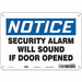 Safety Sign 7 in x 10 in Aluminum
