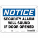 Safety Sign 7 in x 10 in Polyethylene