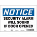 Safety Sign 7 in x 10 in Vinyl