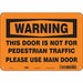 Safety Sign 7 in x 10 in Aluminum