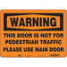 Safety Sign 10 in x 14 in Aluminum