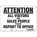 Safety Sign 7 in x 10 in Aluminum