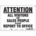 Safety Sign 7 in x 10 in Polyethylene