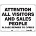 Safety Sign 18 in x 24 in Polyethylene