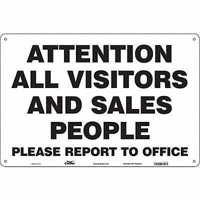 Safety Sign 24 in x 36 in Polyethylene