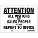 Safety Sign 7 in x 10 in Vinyl