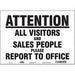 Safety Sign 10 in x 14 in Vinyl