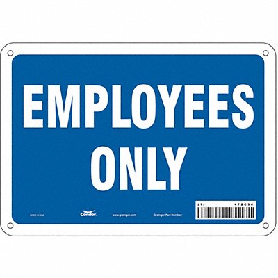 Safety Sign 7 inx10 in Polyethylene