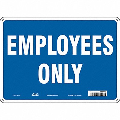 Safety Sign 10 inx14 in Polyethylene