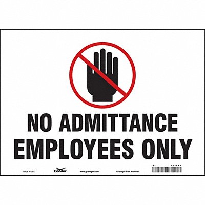 Safety Sign 10 inx14 in Vinyl