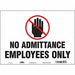 Safety Sign 10 inx14 in Vinyl