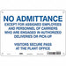 Safety Sign 7 in x 10 in Aluminum
