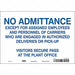 Safety Sign 7 inx10 in Vinyl