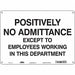 Safety Sign 10 in x 14 in Aluminum