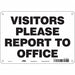 Safety Sign 7 in x 10 in Aluminum