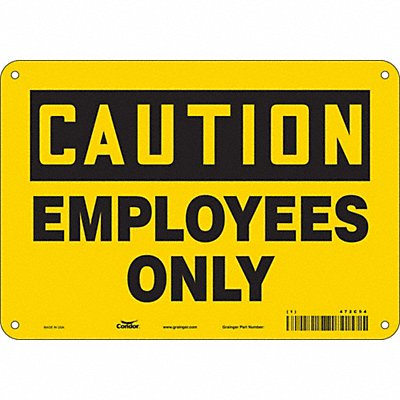 Safety Sign 7 in x 10 in Aluminum