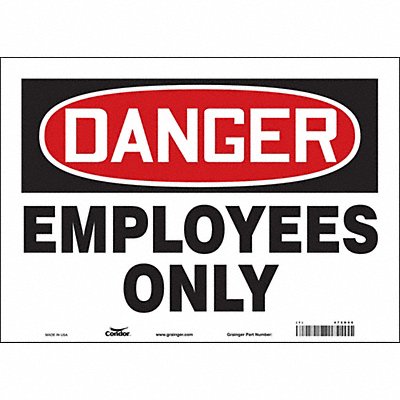 Safety Sign 10 inx14 in Vinyl