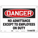 Safety Sign 7 in x 10 in Polyethylene