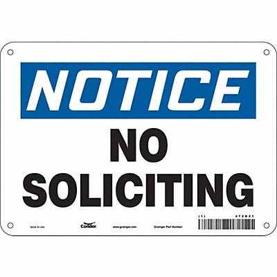 Safety Sign 7 in x 10 in Polyethylene