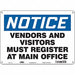 Safety Sign 10 in x 14 in Polyethylene