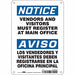 Safety Sign 10 in x 7 in Polyethylene