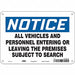 Safety Sign 7 in x 10 in Aluminum