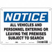 Safety Sign 7 in x 10 in Polyethylene