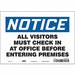 Safety Sign 7 in x 10 in Vinyl