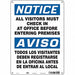 Safety Sign 14 in x 10 in Polyethylene