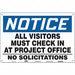 Safety Sign 24 in x 36 in Aluminum