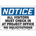 Safety Sign 24 in x 36 in Polyethylene