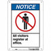 Safety Sign 10 in x 7 in Aluminum