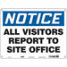 Safety Sign 18 in x 24 in Polyethylene