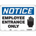 Safety Sign 10 in x 14 in Polyethylene