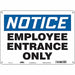 Safety Sign 10 inx14 in Polyethylene