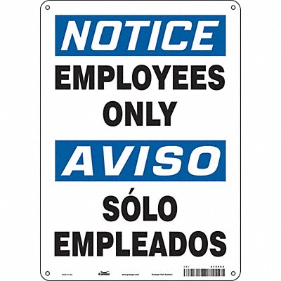 Safety Sign 14 inx10 in Aluminum