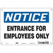 Safety Sign 7 in x 10 in Polyethylene