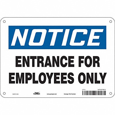Safety Sign 7 in x 10 in Vinyl