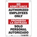 Safety Sign 10 inx7 in Aluminum